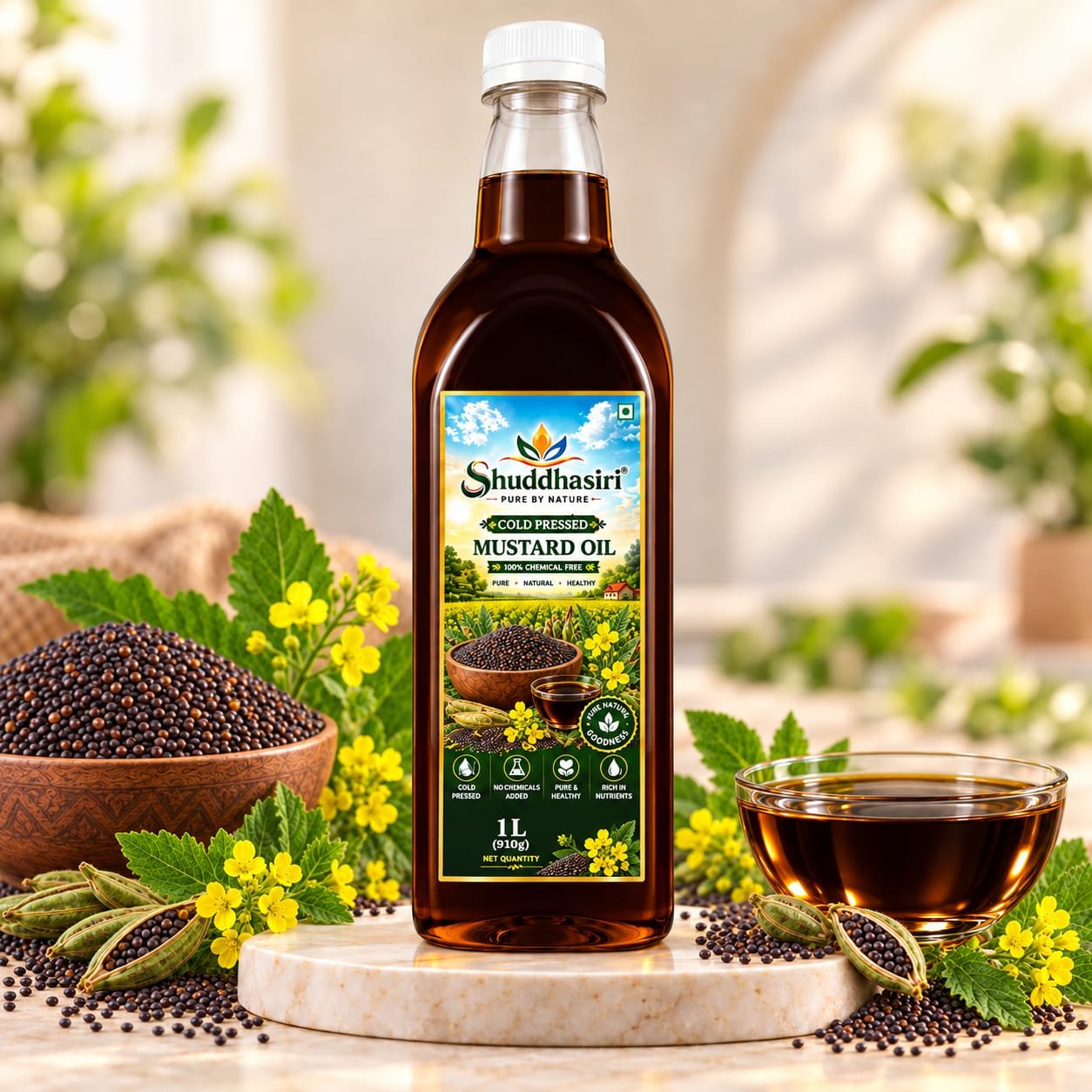 Shuddhasiri wood-pressed mustard oil