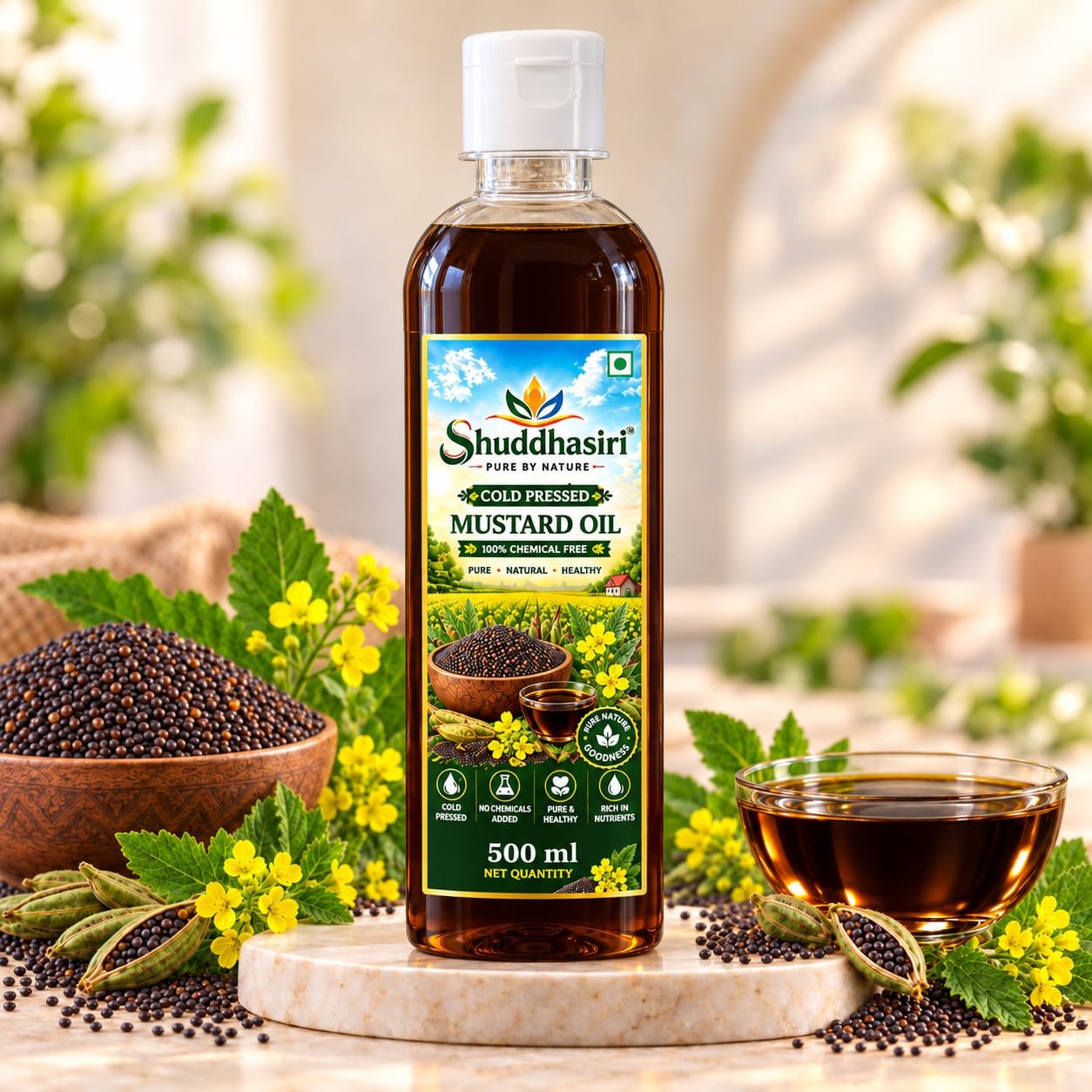 Shuddhasiri wood-pressed mustard oil