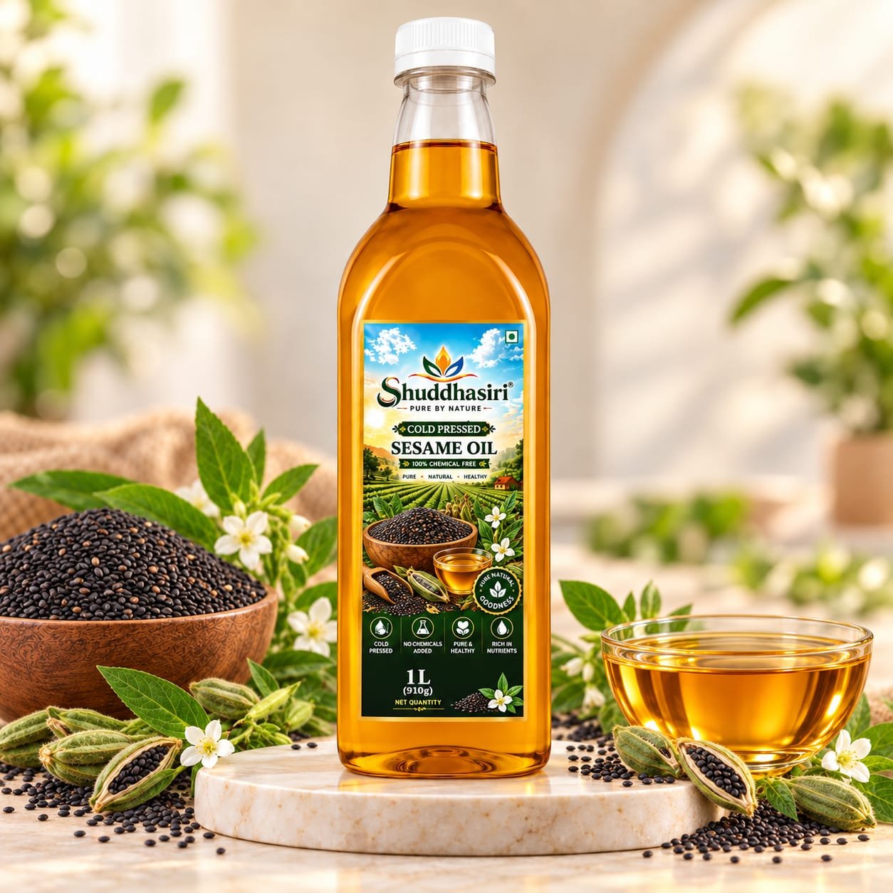 Shuddhasiri wood-pressed sesame oil