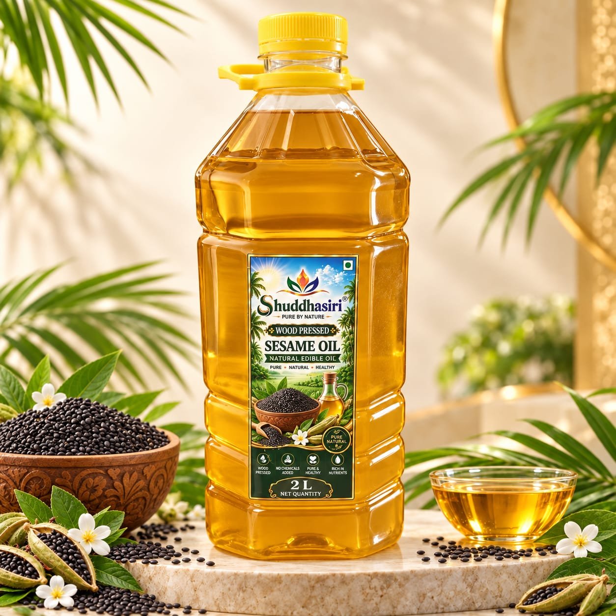 Shuddhasiri wood-pressed sesame oil