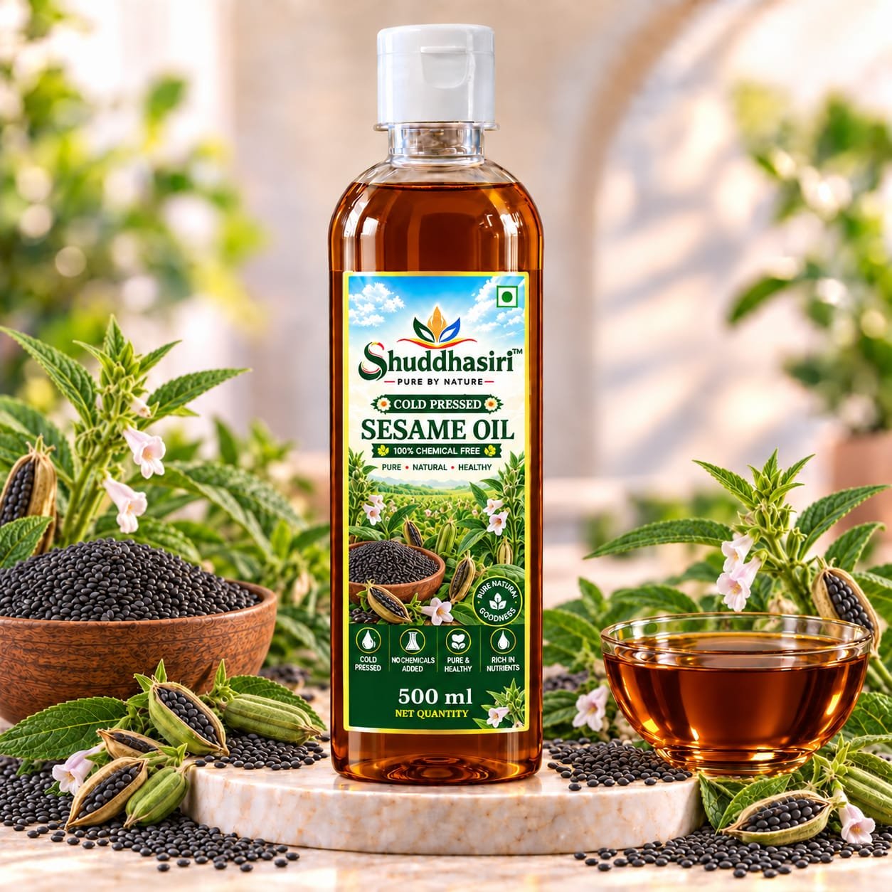Shuddhasiri wood-pressed sesame oil
