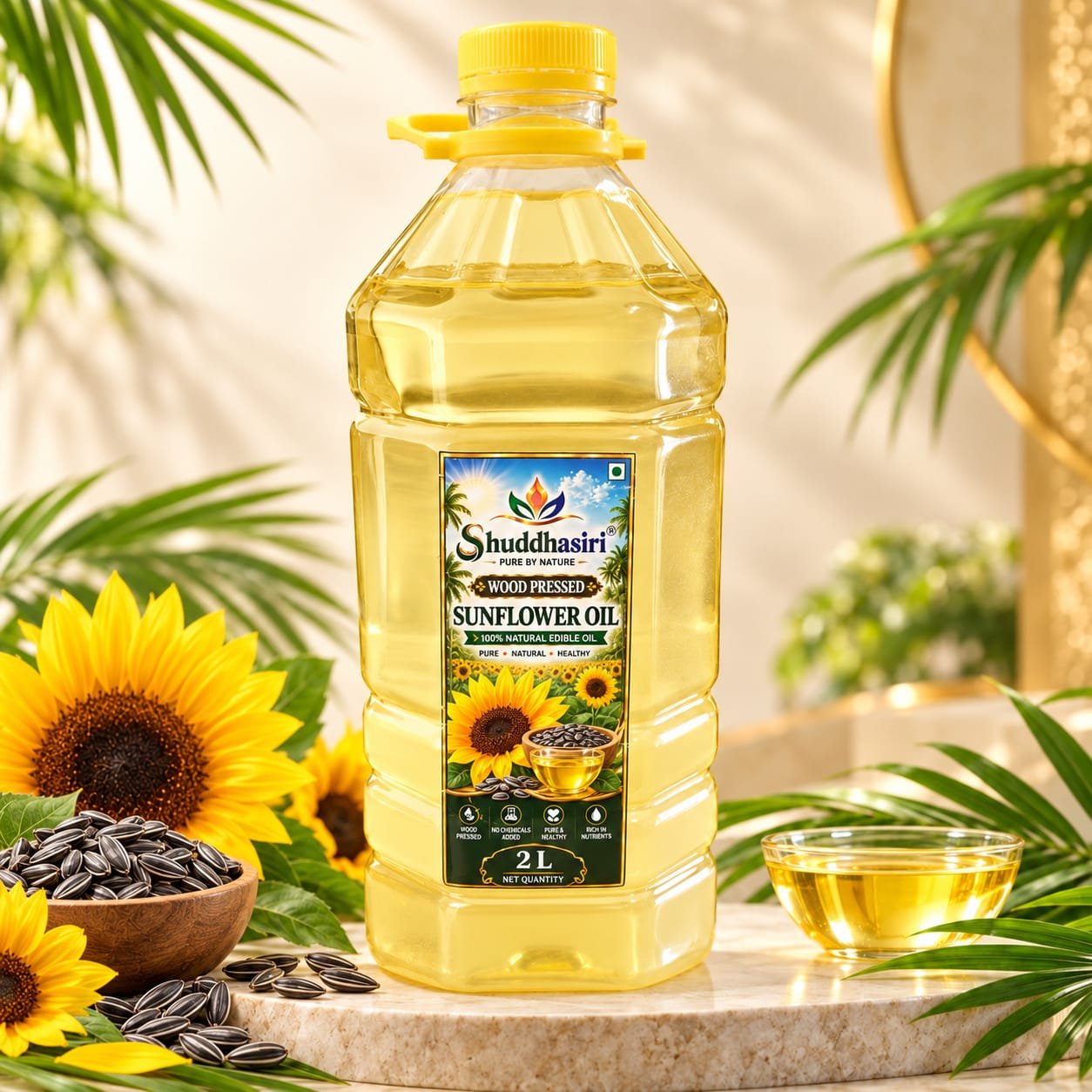 Shuddhasiri wood-pressed sunflower oil